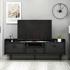 Lidya T0015 Metal Ayaklı, 3 Kapaklı Modern TV Sehpası